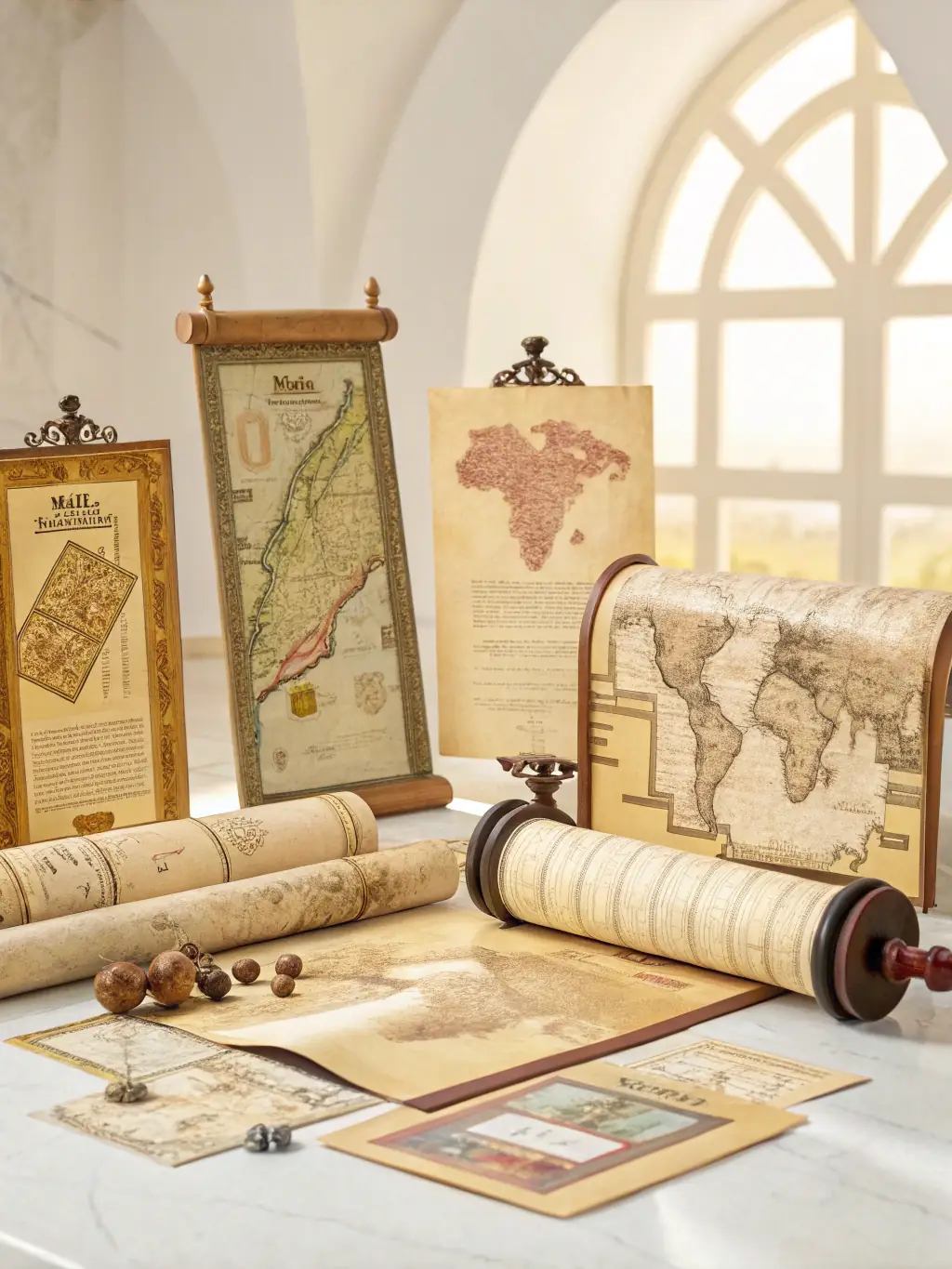 A high-quality image of a restored historical document, showcasing AMAROM's commitment to preserving historical artifacts.